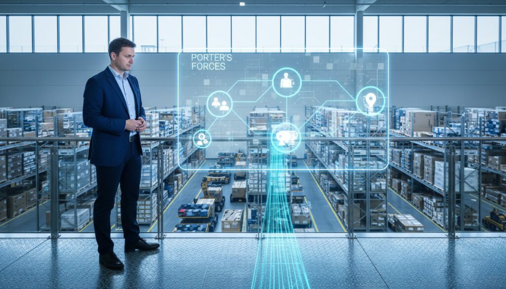 Porters Five Forces in der Logistik: Strategische Marktanalyse 2026